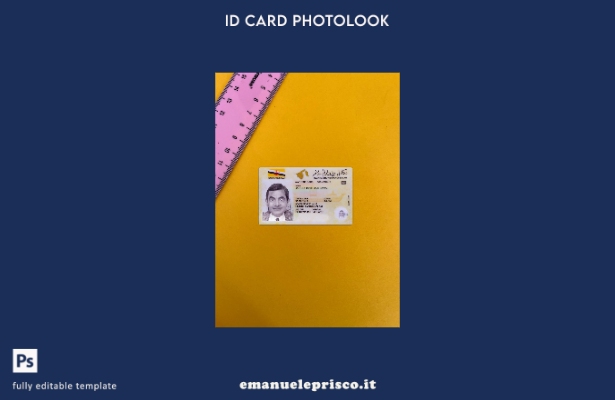 stile verificato Carta d'identità del Brunei presente modello frontale photolook